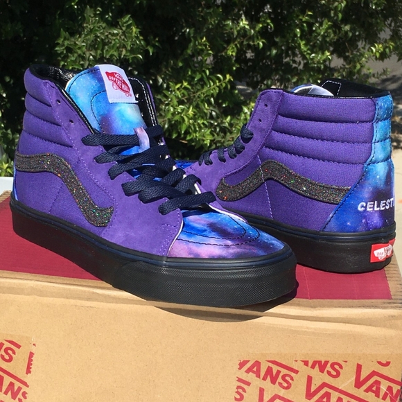 💥SOLD💥VANS SK8-Hi "Celestial Royalty" Cosmic Galaxy Sz 7 - Picture 3 of 16